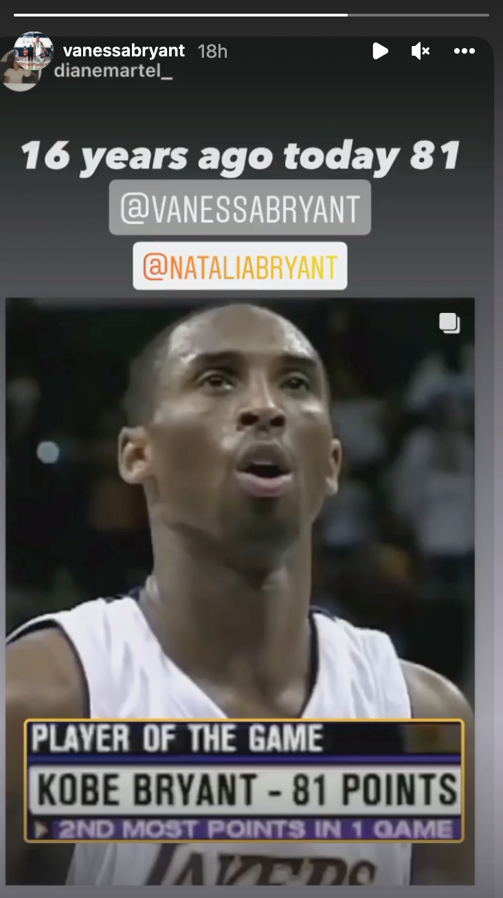 Vanessa Bryant Celebrates Kobe's Historic 81Point Game With Touching